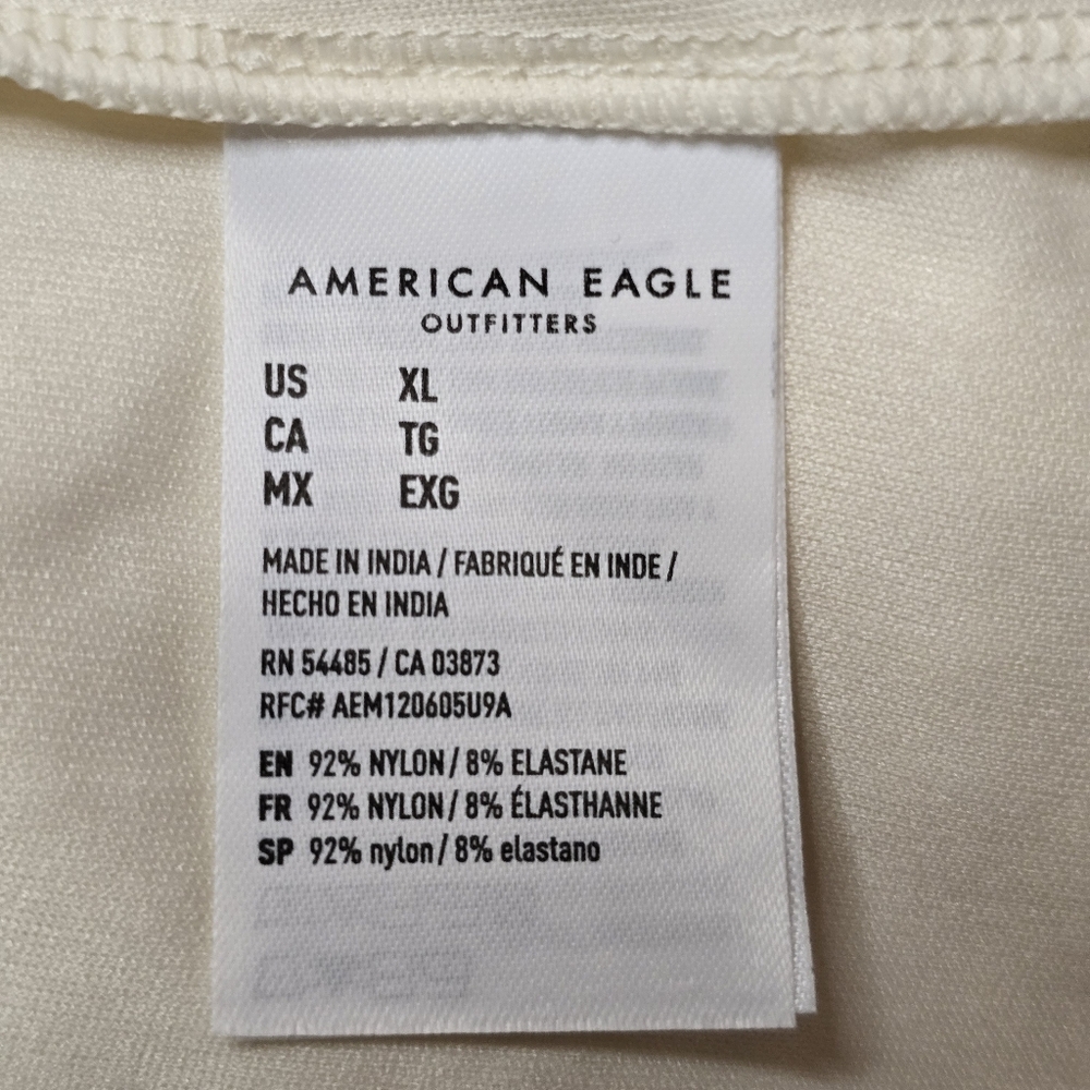 American Eagle Outfitters Cream Lace Midi Skirt - Picture 5 of 12